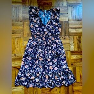Old Navy floral smocked waist midi dress